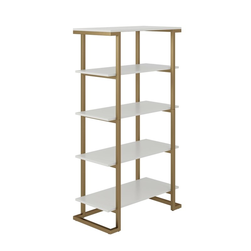 CosmoLiving by Cosmopolitan Camila Etagere Bookcase in White - Image 5
