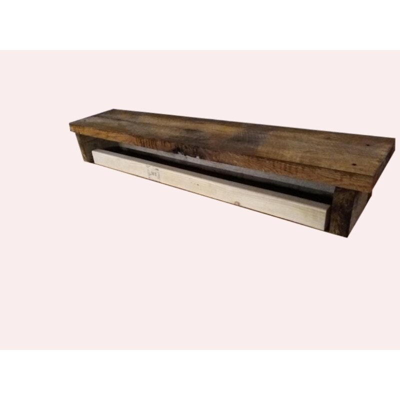 Barn Wood Box Beam Fireplace Shelf Mantel - Image 2