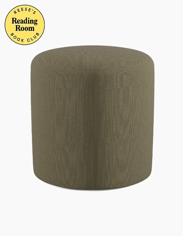 Chapter Ottoman - Olive Linen - Image 0