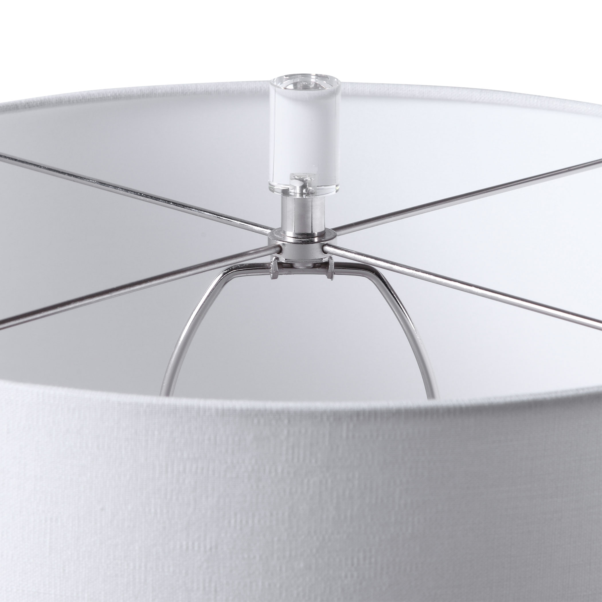 Caelina Textured White Table Lamp - Image 1