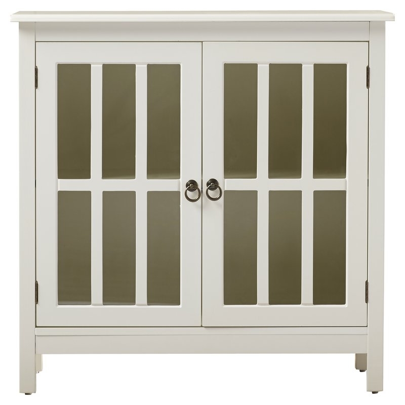 Purdue with Wooden Top 2 Door Accent Cabinet - Image 0