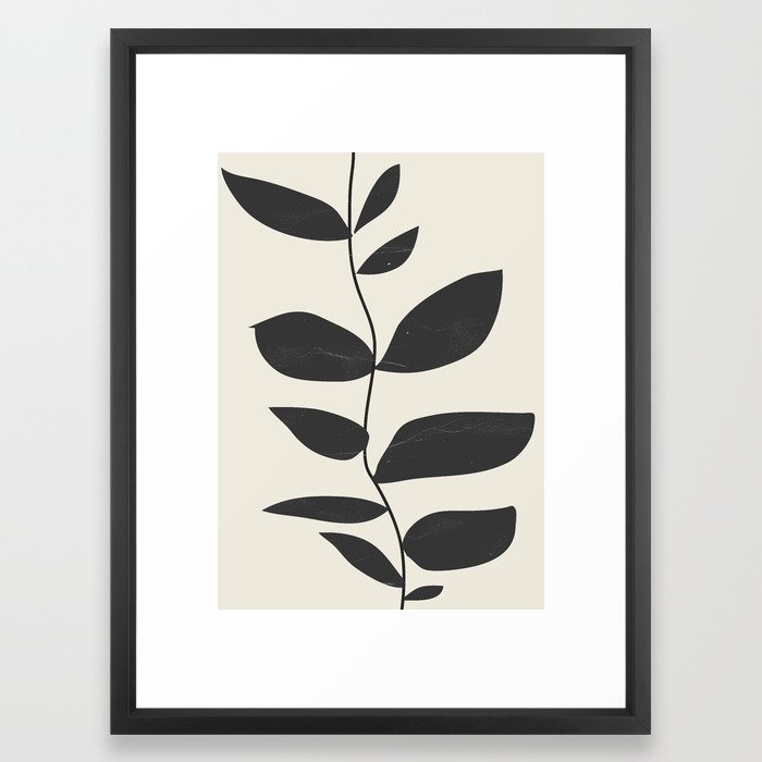 minimal plant Framed Art Print - Image 0