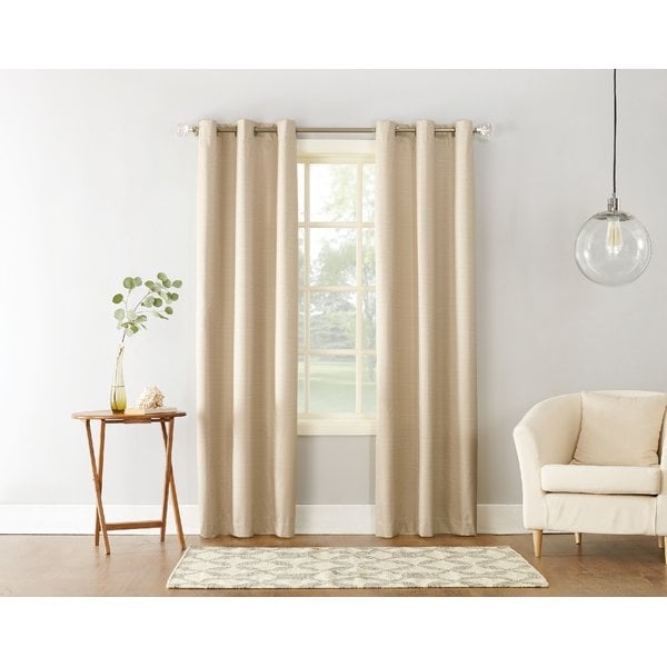 Cooper Textured Solid Room Darkening Thermal Insulated Grommet Single Curtain Panel - Image 0