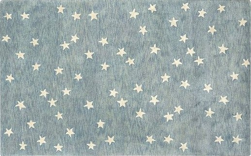 Starry Skies Rug, 5x8 Feet, Blue - Image 0