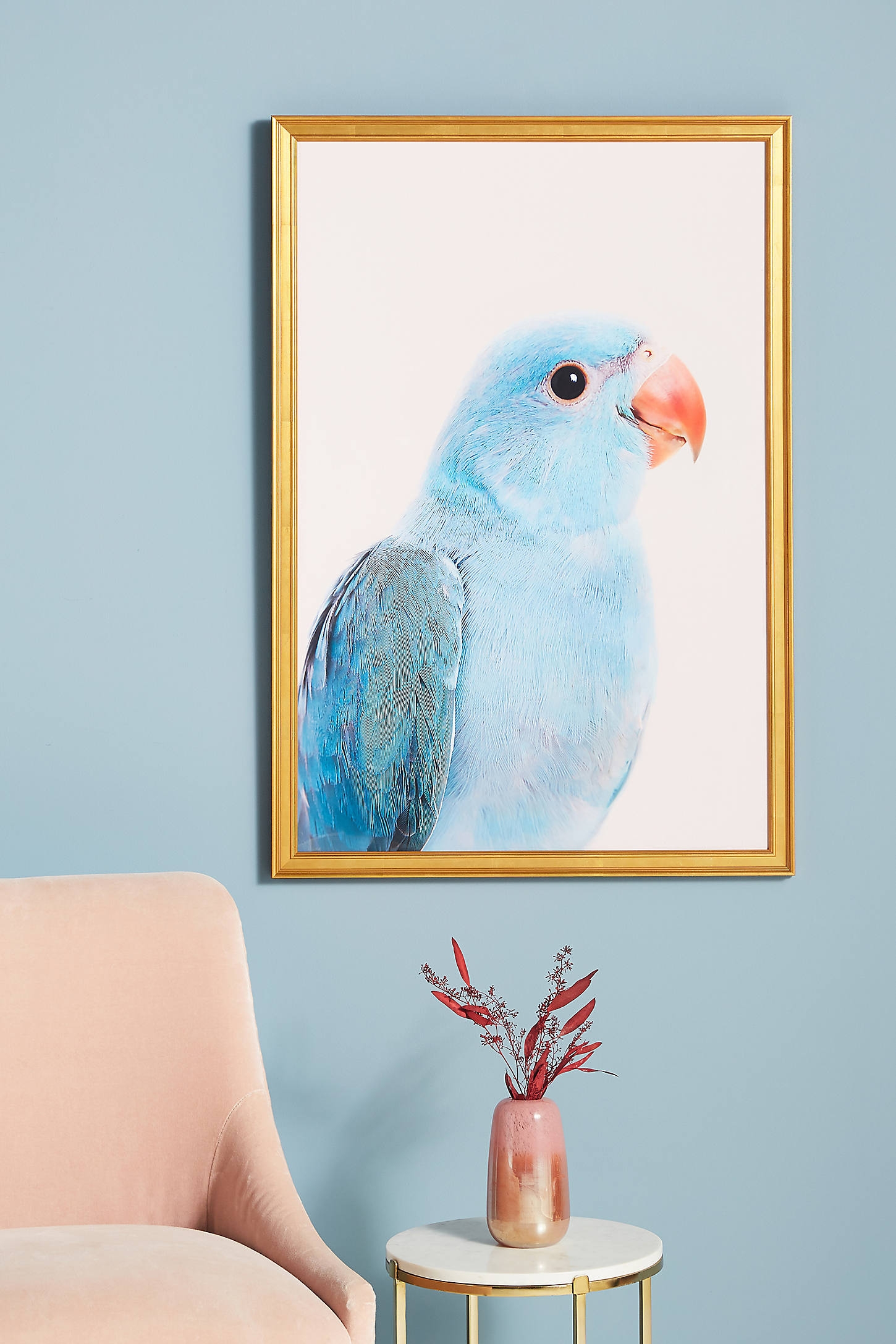 Blue Parrot Wall Art - Image 0