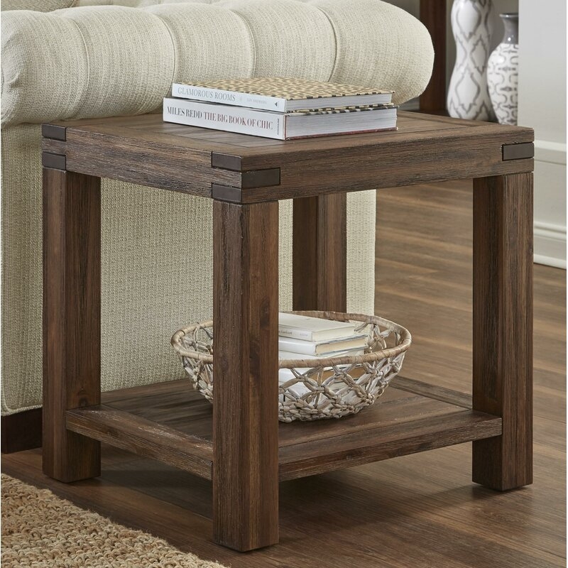 Olivier Acacia Wood End Table - Image 1