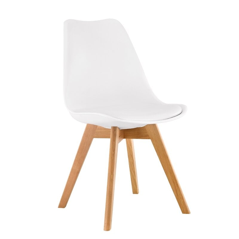 Hermina Upholstered Solid Wood Side Dining Chair - Image 0