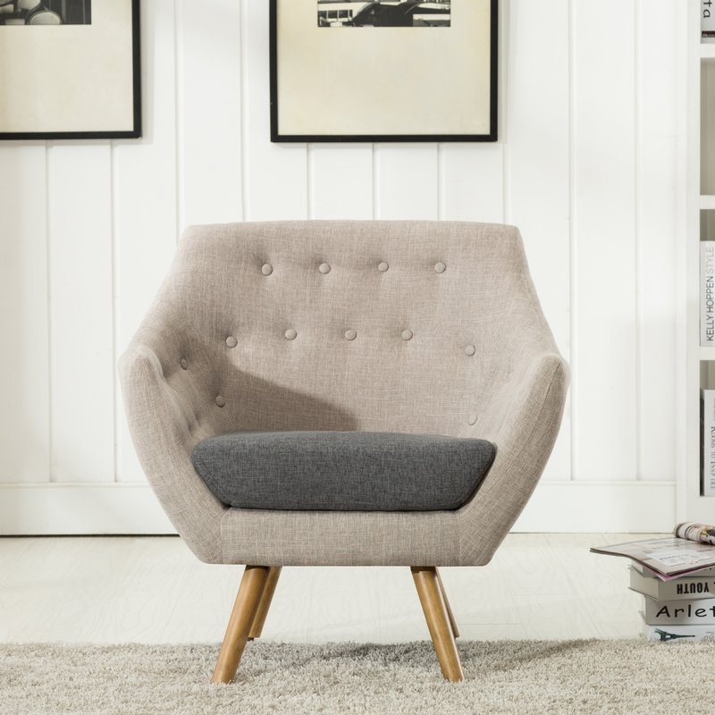 Westford Dual Tone Tufted Armchair - Image 1