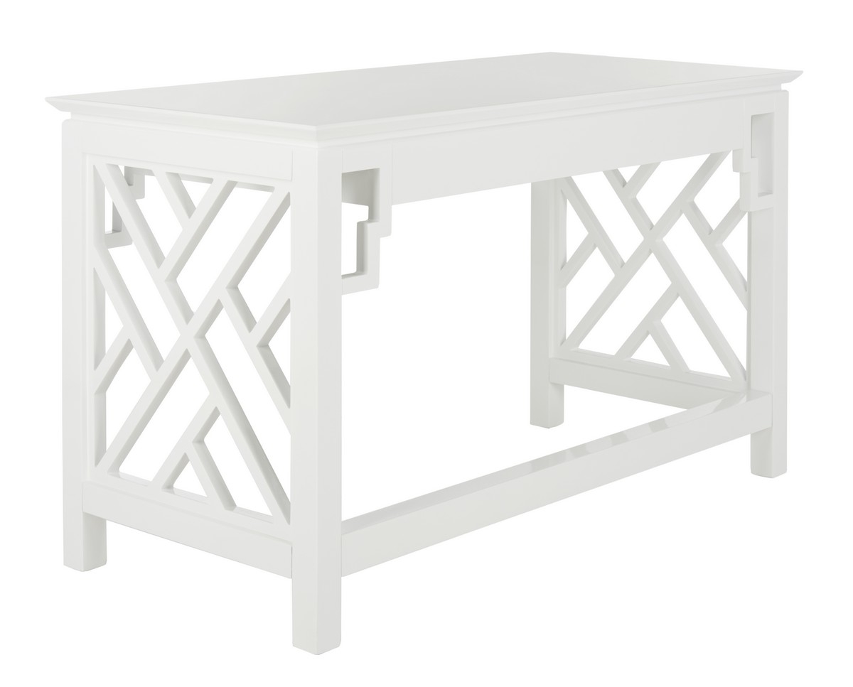 Oren Lacquer Desk - White - Arlo Home - Image 4