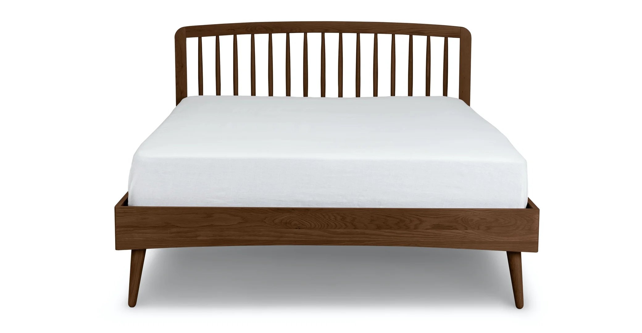 Culla Spindle Walnut King Bed - Image 1