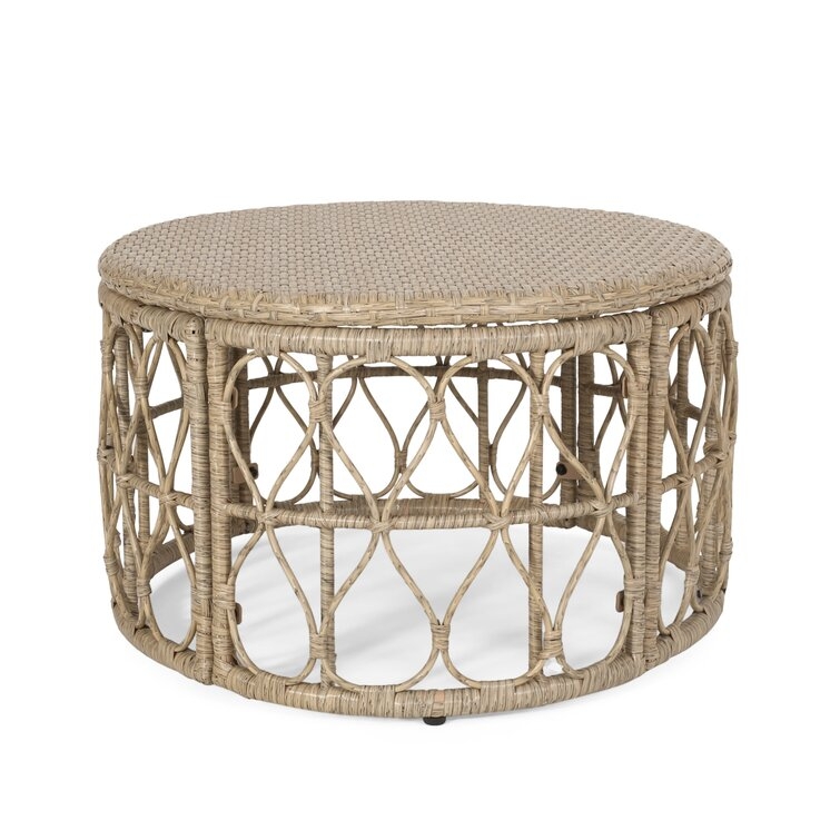 Outdoor Wicker Coffee Table - Image 1