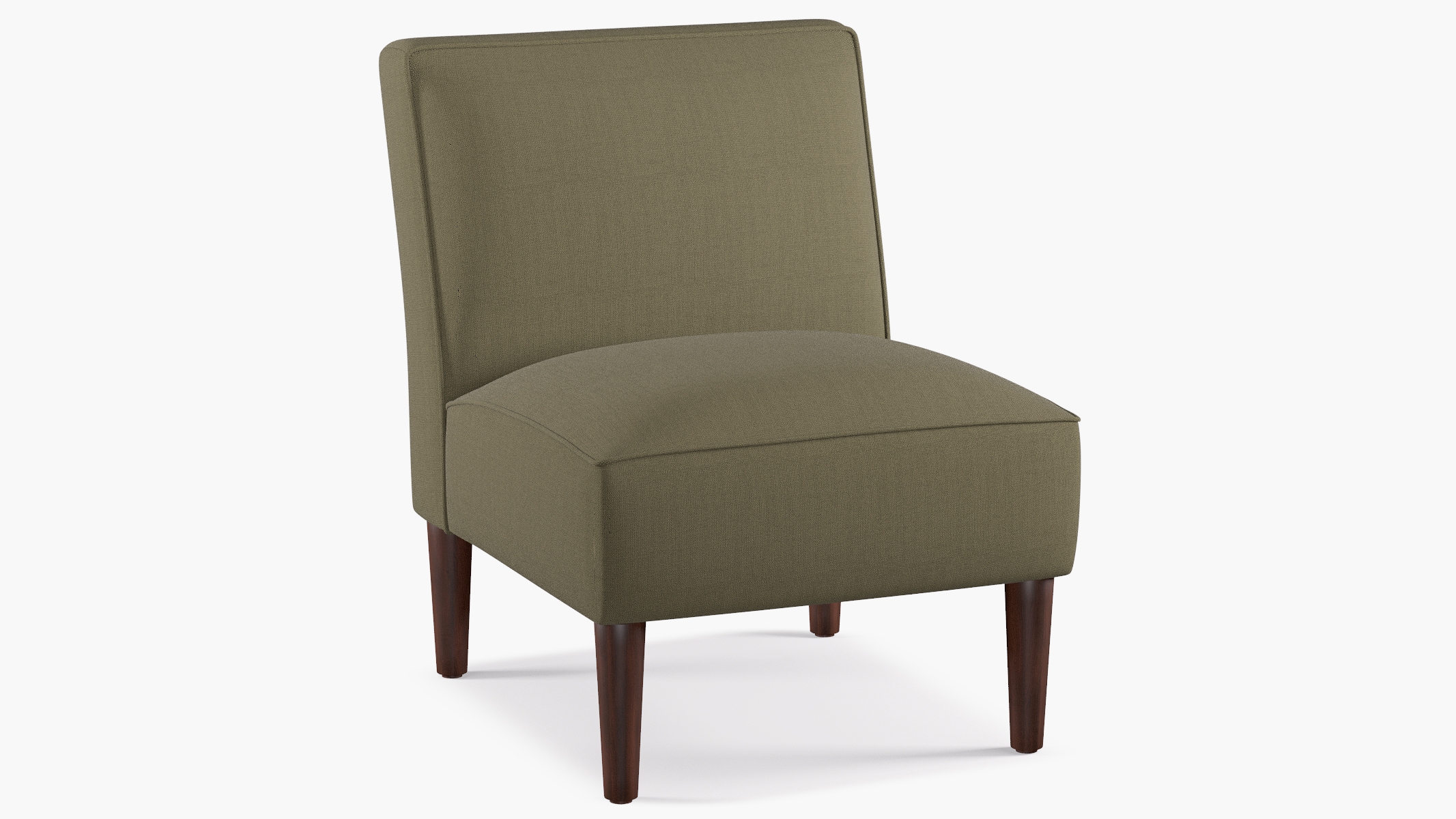 Slipper Chair | Olive Linen - Image 1