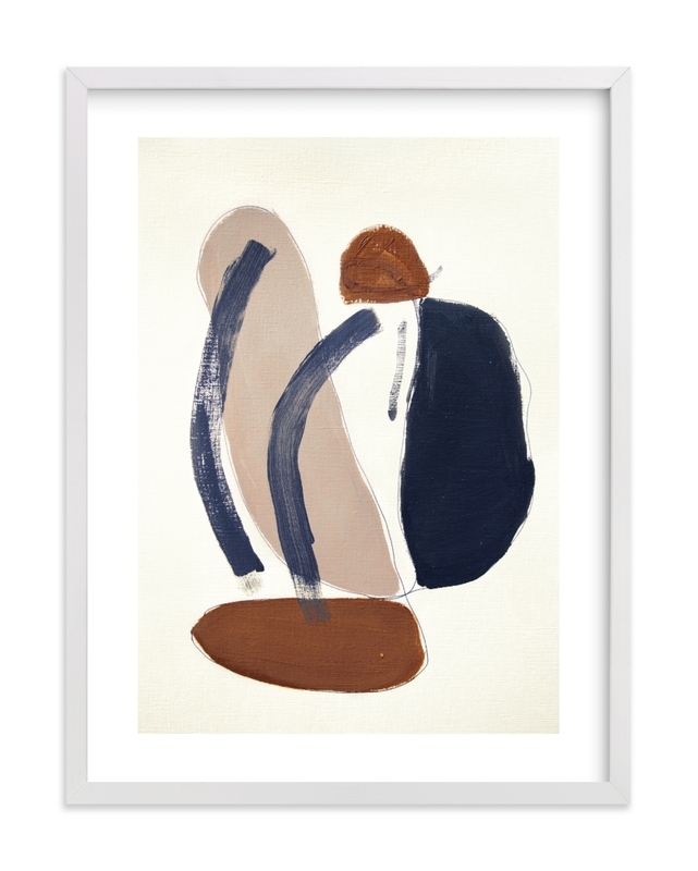 Tracks No. 3 Wall Art -  19.3" X 25.3"/ White Wood Frame - Image 0