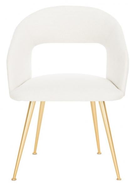 Lorina Linen Blend Dining Chair - Cream - Arlo Home - Image 1