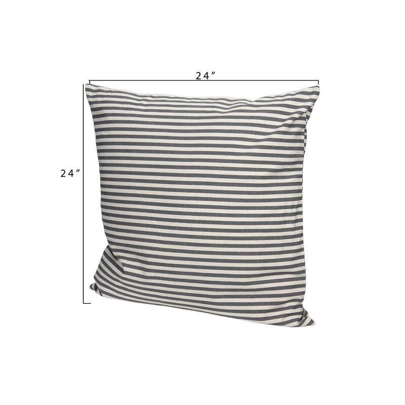 Ketron Striped Cotton Throw Pillow - Image 1