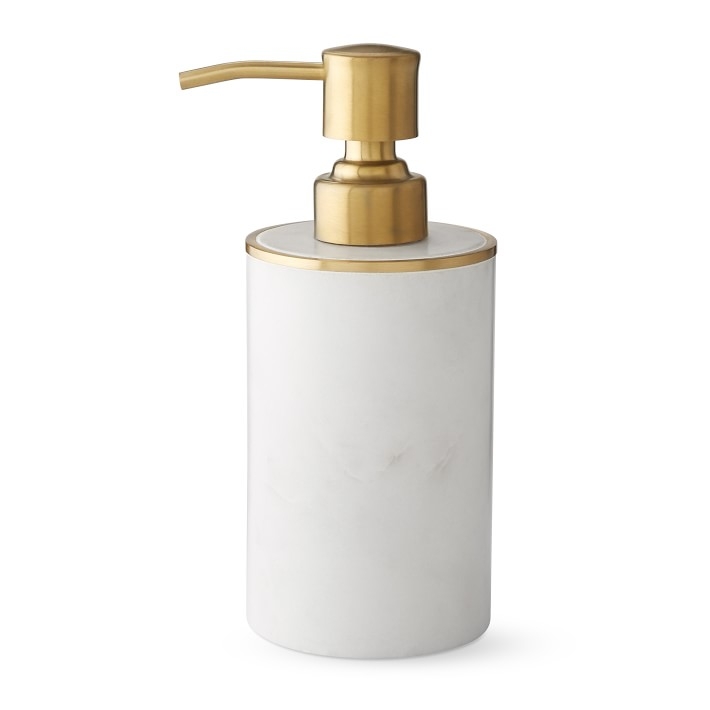 Marble and Brass Soap Dispenser - Image 0
