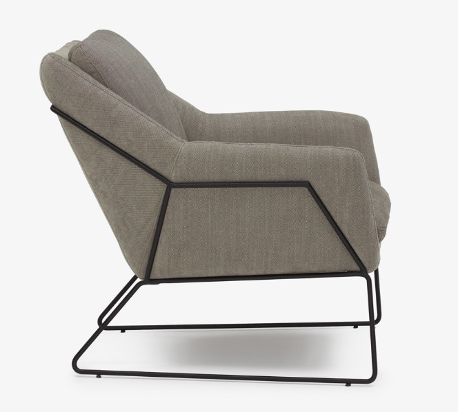 Ivo (Charcoal) Accent Chair - Image 2