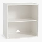 Blaire 2-Shelf Bookcase, Lacquered Simply White, UPS - Image 0