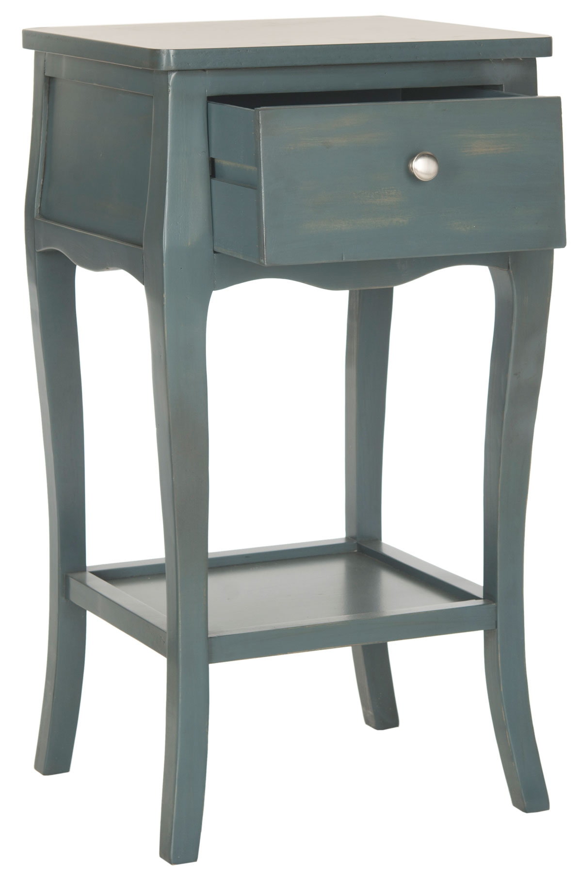 Thelma End Table With Storage Drawer - Steel Teal - Arlo Home - Image 3