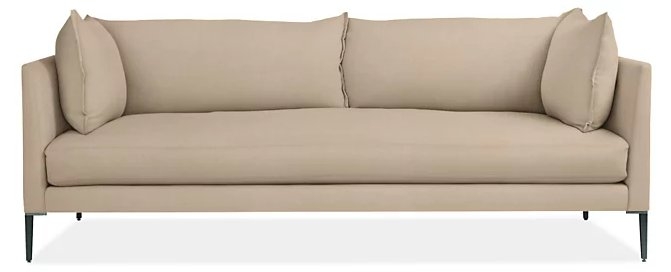 Vela 84" Bench Cushion Sofa in Banks Natural - Image 0