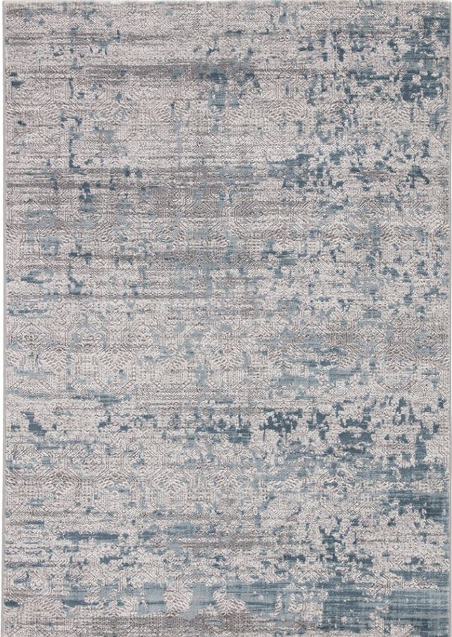 Skiway Medallion Silver/ Blue Area Rug 8'10"X12' - Image 0