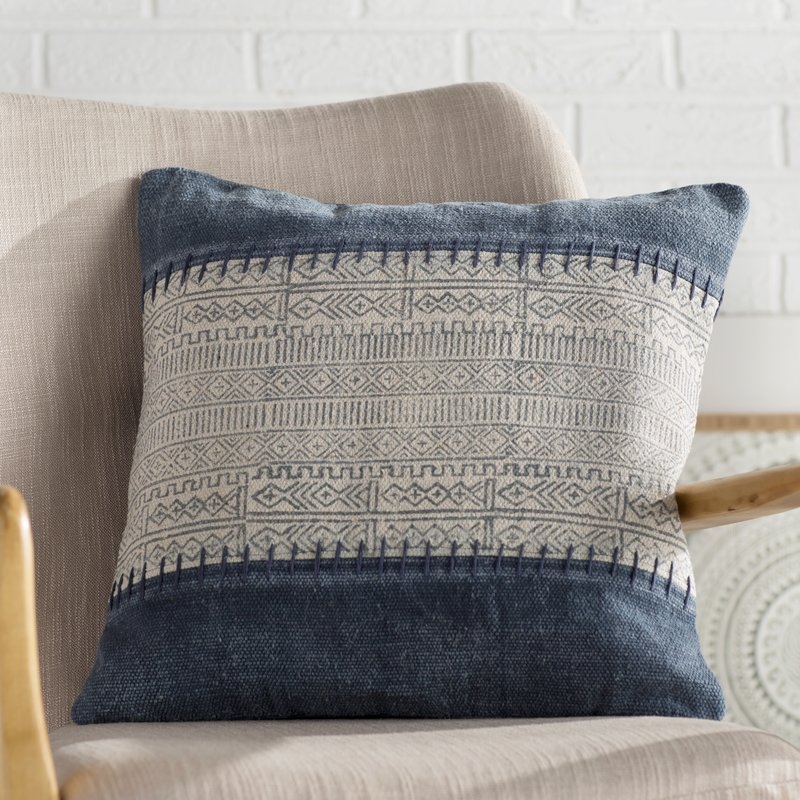 Friedman Cotton Throw Pillow with Poly Fill - Image 1