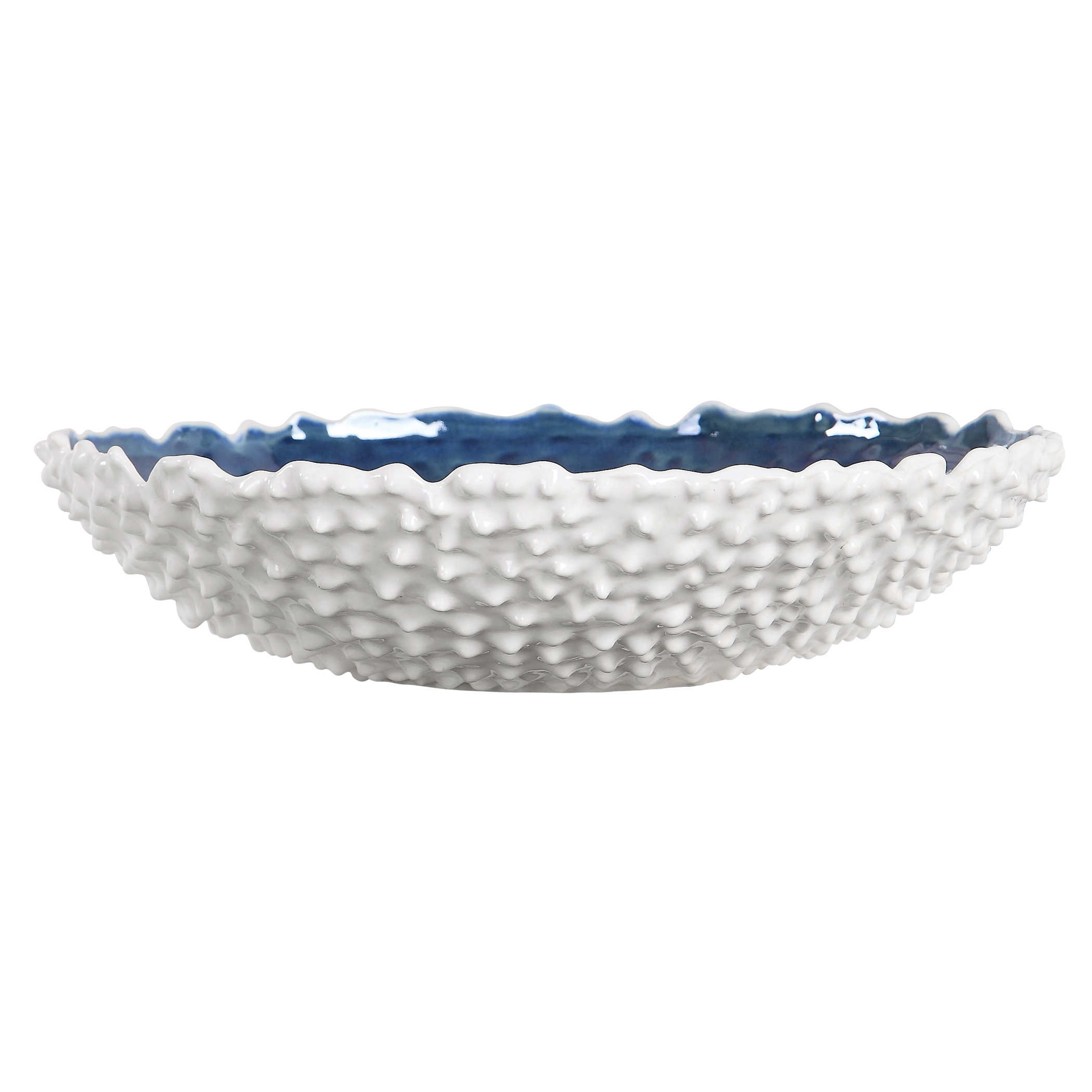 Ciji Bowl, White & Blue - Image 0