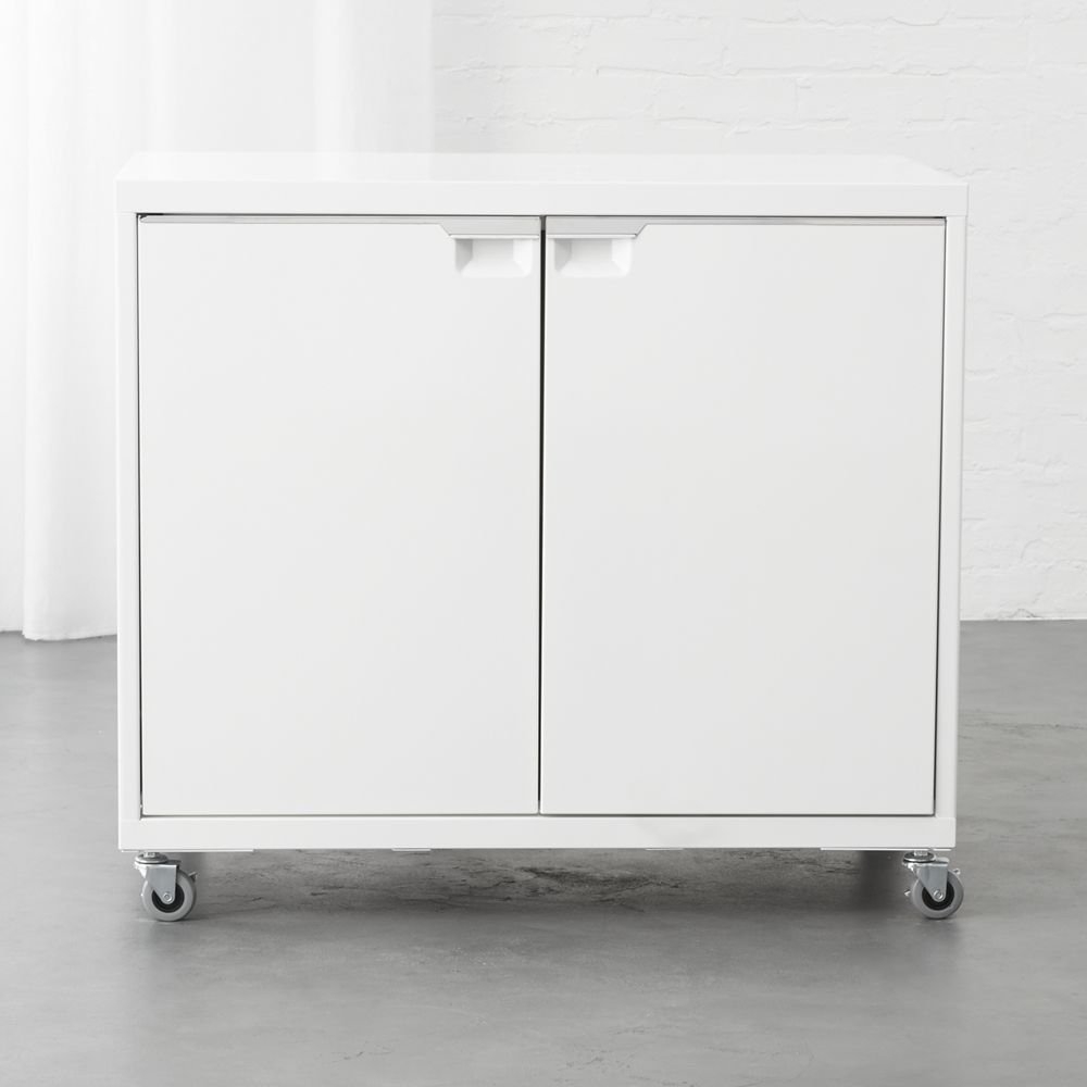 TPS White 2-Door Wide Cabinet - Image 0