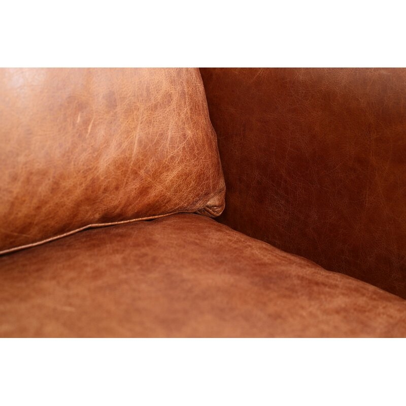 Carleen 31'' Wide Genuine Leather Lounge Chair - Image 6