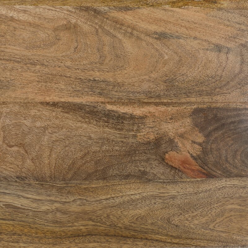 Vivienne Solid Wood Drum Coffee Table, Natural - Image 1