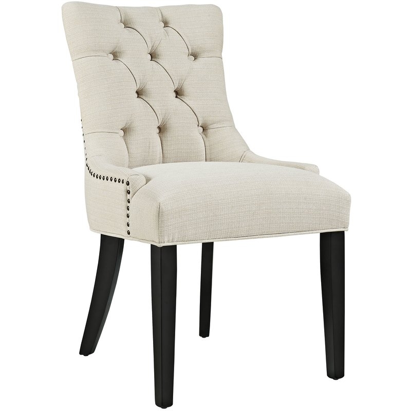Burslem Regent Upholstered Dining Chair -  Beige - Image 0