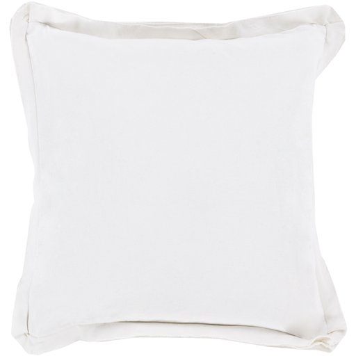 Triple Flange Throw Pillow, 20" x 20", with down insert - Image 1