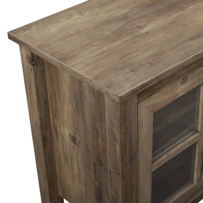 Charlton Home Dake TV Stand for TVs up to 70" in Reclaimed Barnwood - Image 3