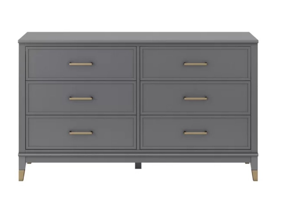 Westerleigh 6 Drawer Double Dresser -Graphite Gray - Image 0
