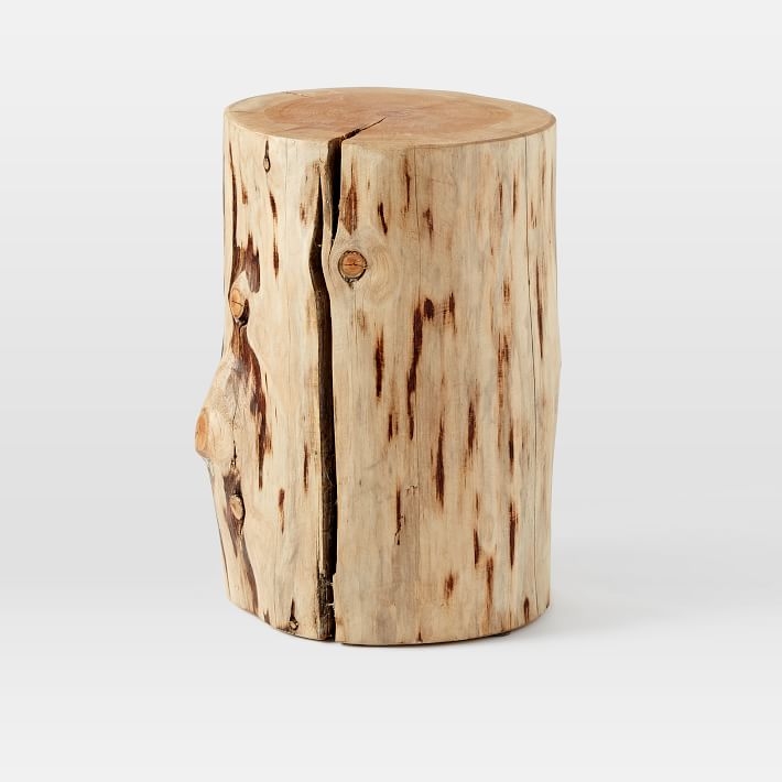 Natural Tree-Stump Side Table (White Glove Delivery) - Image 3