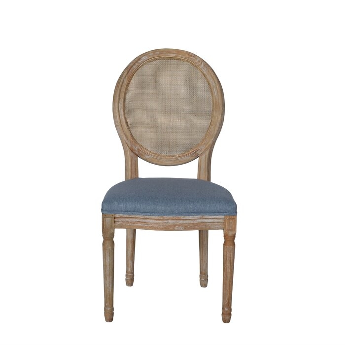 Rhodes King Louis Back Side Chair (Set of 2) / Light blue - Image 5