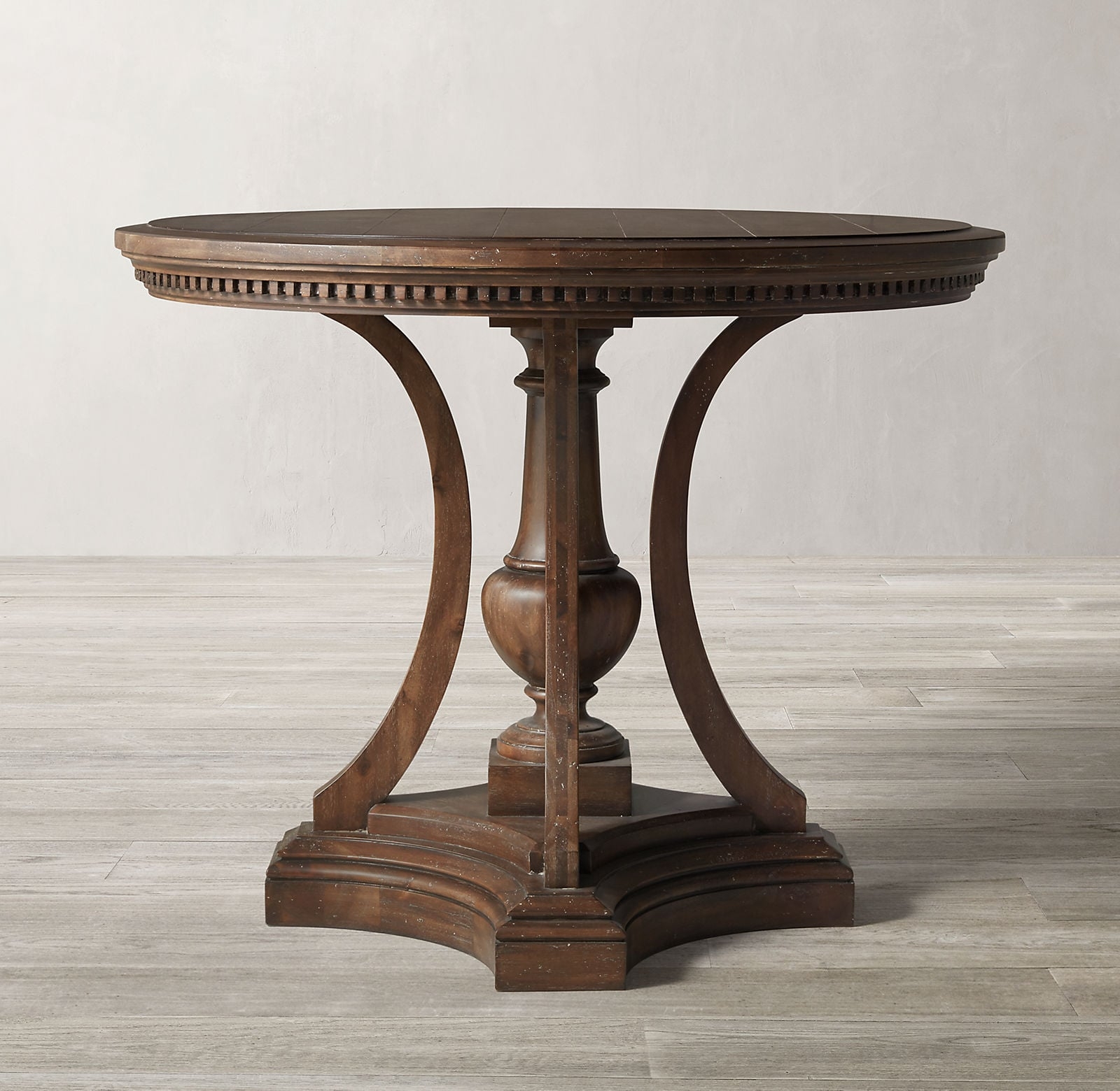 ST. JAMES ROUND ENTRY TABLE, Antiqued Coffee - Image 0