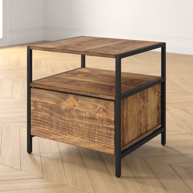 Caroline End Table with Storage - Image 1