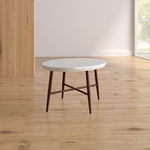 Umstead Oval Engineered Wood Coffee Table-Dark Brown Oak - Image 2