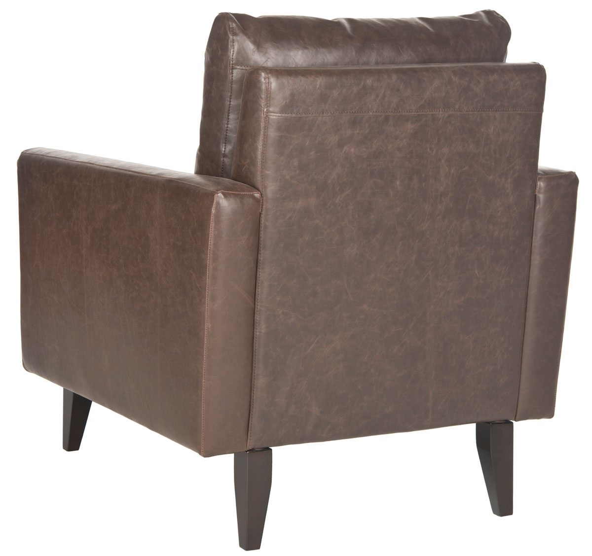 Mid Century Modern Caleb Club Chair - Antique Brown/Espresso - Arlo Home - Image 2