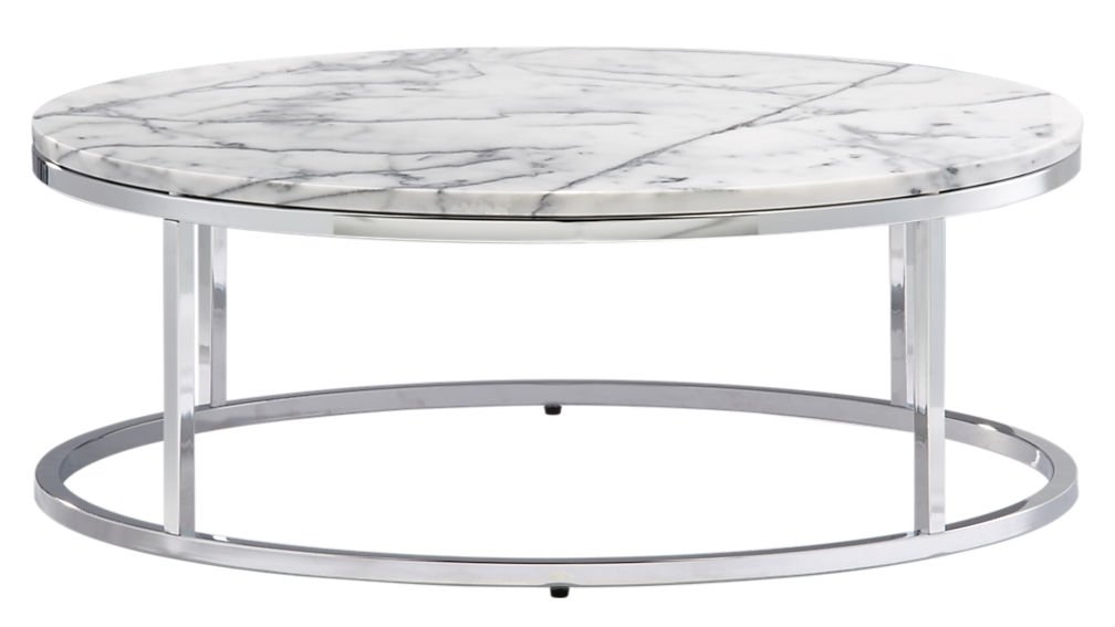 smart round marble top coffee table - Image 10