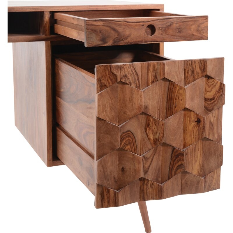 Govea 54'' Solid Wood Desk - Image 5
