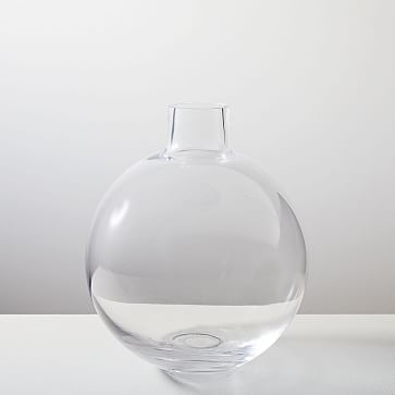 Foundations Vase, Clear, 9"h Glass Vase - Image 0