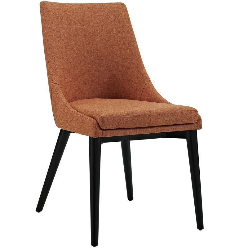 Carlton Wood Leg Upholstered Dining Chair- Azure - Image 1