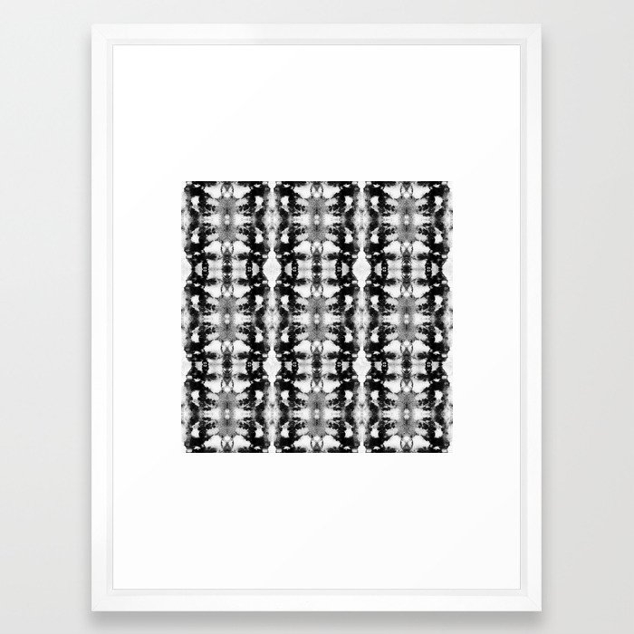 Tie-Dye Blacks & Whites Framed Art Print - Image 0