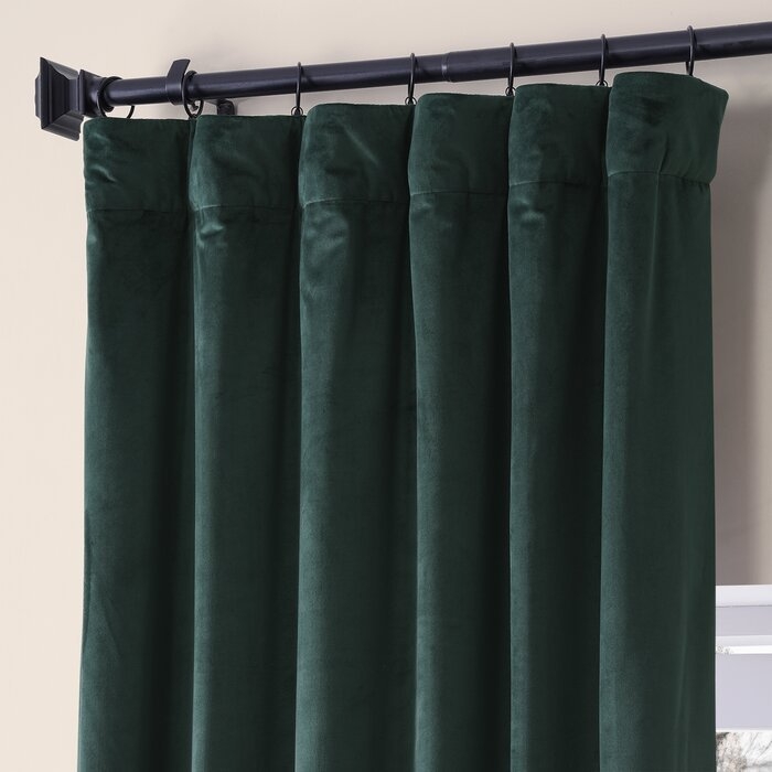 Niemeyer Velvet Max Blackout Curtain Panel See More by Greyleigh™ - Image 1