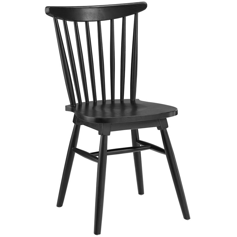 Amble Solid Wood Dining Chair, Black - Image 2