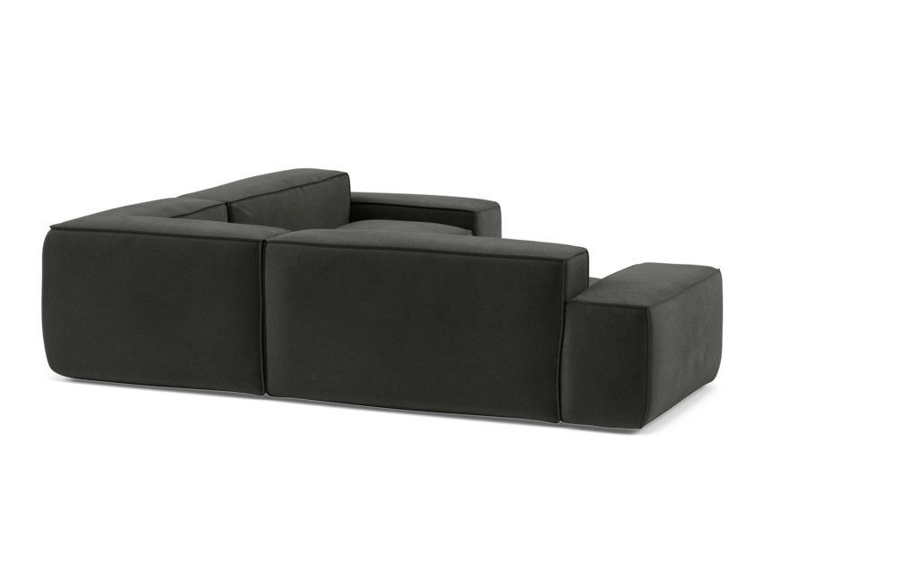 Gray Corner Sectional with Grey Ash Fabric - Image 1