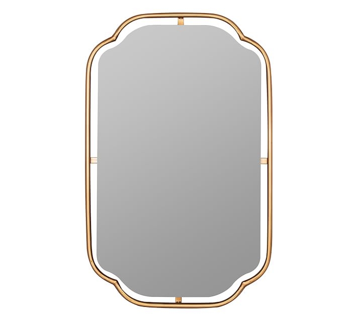 Craiova Wall Mirror, Gold, 22" x 34" - Image 0