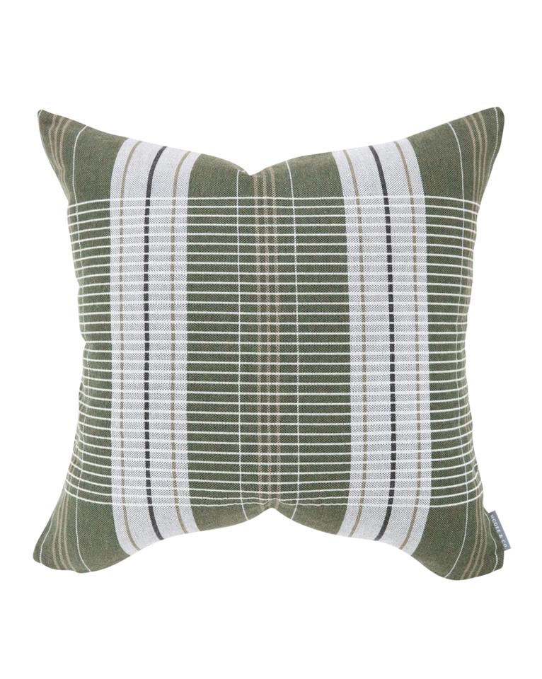 OXFORD WOVEN PLAID PILLOW COVER - Image 0
